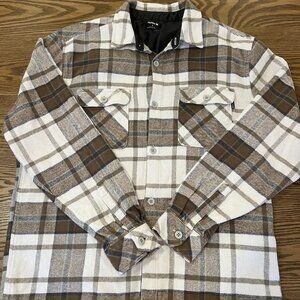 Hurley Green/Brown Flannel (LARGE)